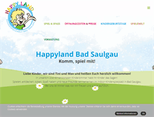 Tablet Screenshot of happyland-badsaulgau.de